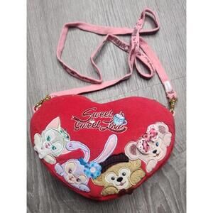 Tokyo Disney Sea Mail Order Duffy Friends Pass Case ,Pouch Heart shape cute